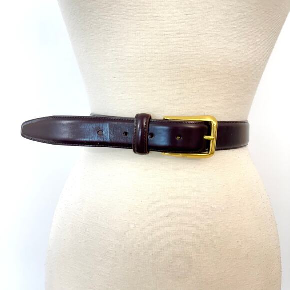 Coach Vintage Polished Cowhide Leather Belt Dark Brown Men’s 36" (90cm) 3931 - Picture 2 of 12